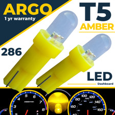 T5 286 Led Amber Dashboard Bulbs Yellow Upgarde Speedo Wedge Car Bulb Lights 12v