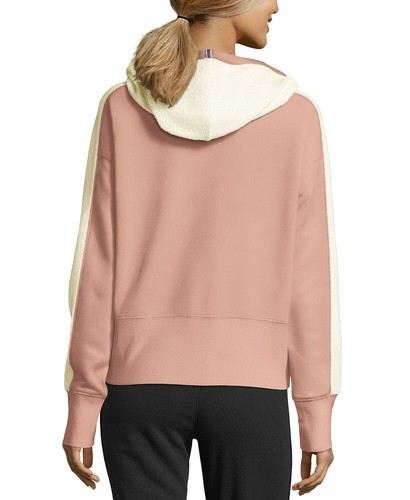 Champion Heritage Fischgrätmuster Reißverschluss Hoodie venezianisch lila QJ5361 Größe Plus 1X für Damen - Bild 10 von 10
