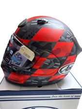 Arai Astro GX Full Face Helmet Checker Red checked pattern L:59-60cm New