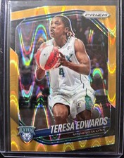 Panini 2025 Prizm WNBA Teresa Edwards #126 Lynx Seismic Gold Prizm /10