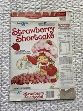Vintage 1983 Strawberry Shortcake Cereal Box General Mills Original Flat