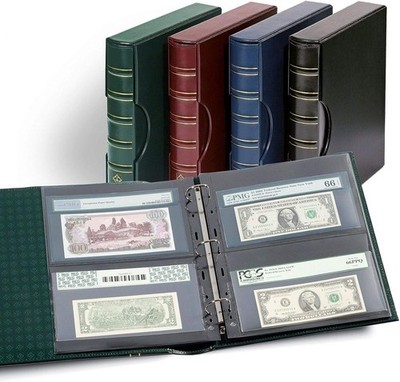 BULK LIGHTHOUSE GRANDE 2C POCKET PAGES FOR CURRENCY PMG PCGS HOLDERS 20 PAGES