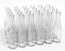 187Ml Glass Sparkling Wine/Champagne Bottles Crown Finish - Case of 24 - Clear/F