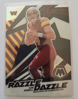 2022 Sam Howell Mosaic razzle dazzle rd-21 washington commanders