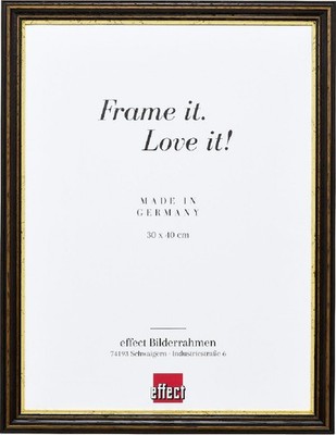 Effect Holzrahmen Profil 21 nußbraun 23x70 cm Antireflexglas