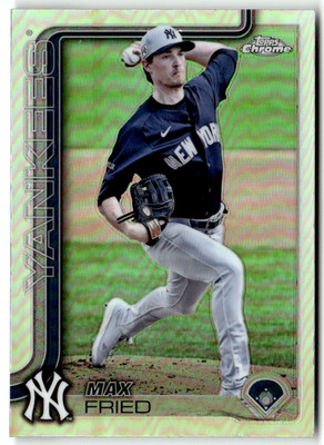 2025 Topps Chrome MLB No. 39 Max Fried Refractor