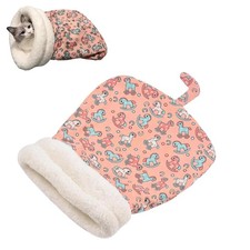 Cat Sleeping Bag - Cozy Pet Nest Soft Fluffy Washable Bed Cave Blanket for In...