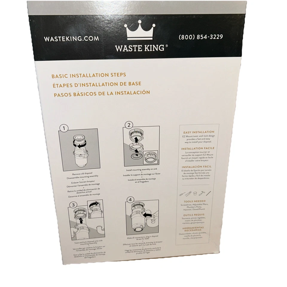 Waste King L-3200 Garbage Disposal with Power Cord - Image 4 of 4