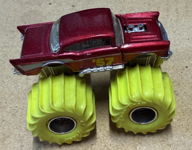 Monster Truck Chevy S18 1987 Matchbox The Super Chargers Mud Racers '57 Foto 4 de 4