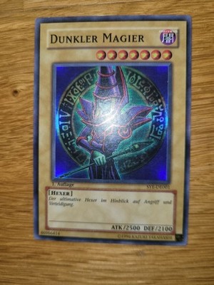 YUGIOH! Dunkler Magier SYE DE001 Deutsch 1. Auflage Super Rare