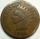 1884 Indian Head Cent Good Or Better (One Coin) Photos Provided For Examples