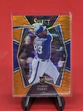 Curtis Terry 2022 Panini Select - Premier Level  #112 Orange Pulsar Prizm /16