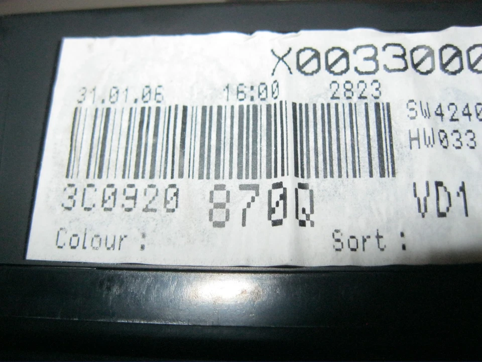 VW Passat Variant 1.9 TDI 3C/3CC Armaturen 3C0920870Q - Bild 3 von 3