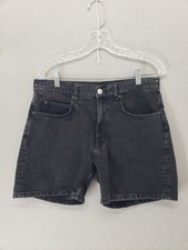 Zara pantaloncino denim donna 31 nero 100% cotone vita alta classico casual estivo