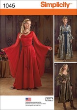 Simplicity Womens Fantasy Dress Halloween Cosplay And Ren Faire Sewing Patterns