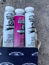 Lot of 5 Winsor and Newton Winton Oil Colours  21 ML Tubes England mostly full