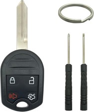 Key Fob Shell Case Replacement Fits for Keyless Entry Car Remote Cover 4 Button