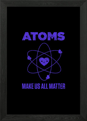 Atoms Matter Gerahmtes Wandbild Poster Leinwanddruck Bild