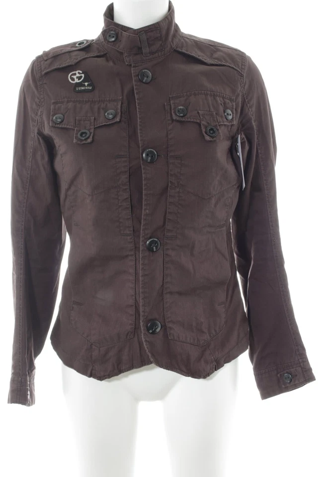 G-STAR RAW Chaqueta de entretiempo Mujeres Chaqueta Talla EU 38 marrón oscuro - Imagen 4 de 4