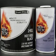 High Teck Hot Rod Black Single Stage GALLON Size Kit + Activator! 1401 & 1020