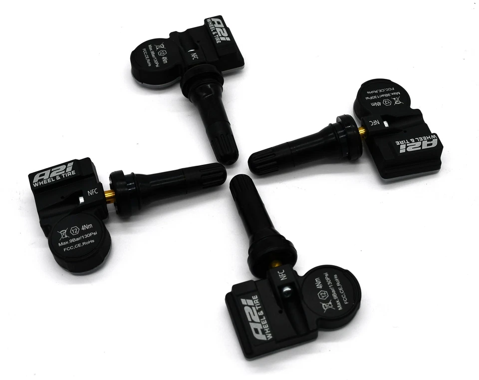 Juego de 4 sensores de presión de neumáticos TPMS 315 MHz goma para Jaguar X-Type 2008 Foto 3 de 4