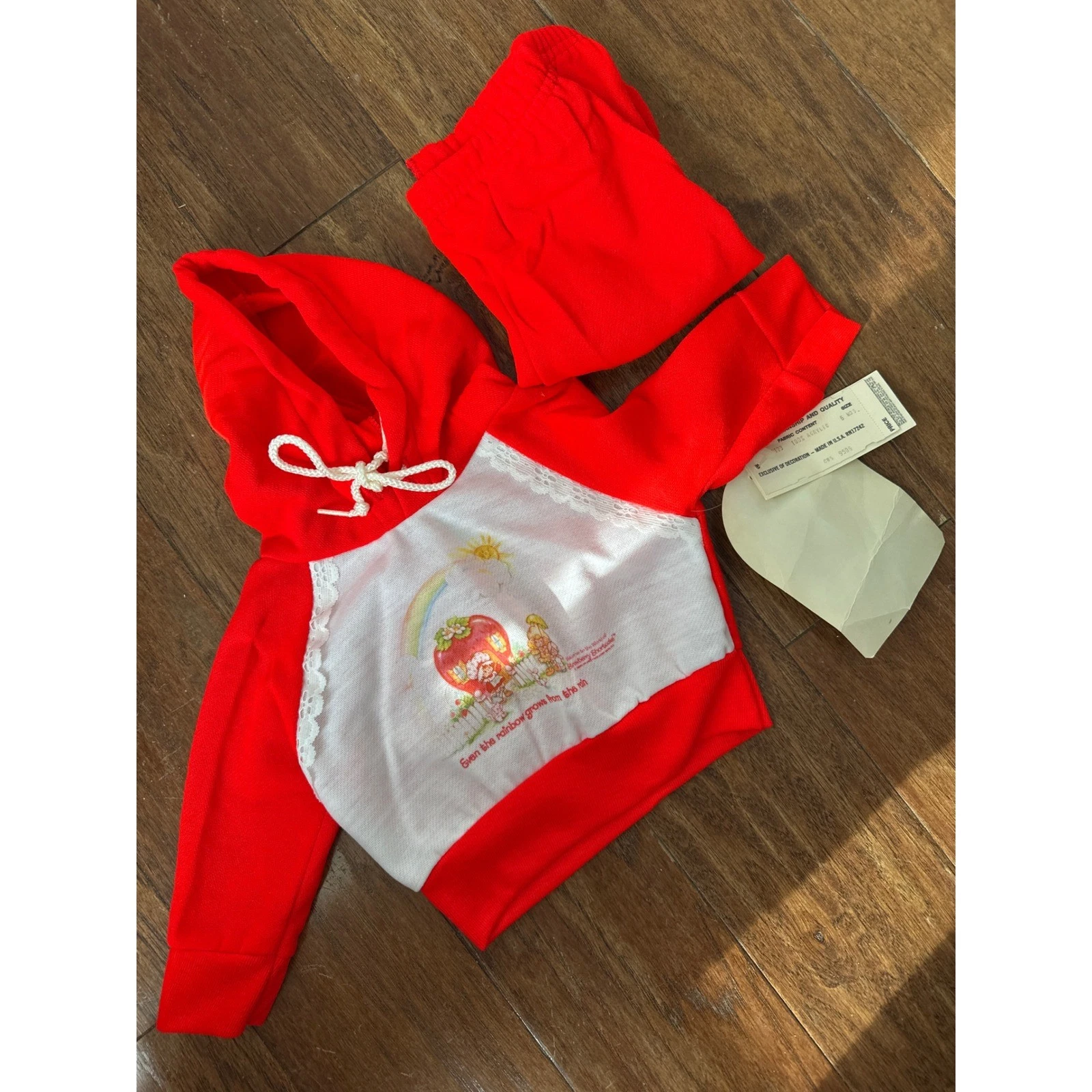 NOS NEW Vintage Strawberry Shortcake Baby Set 6 Months kidcore preppy 1980