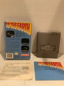NES Nintendo TO THE EARTH Juego Completo Caja CIB
