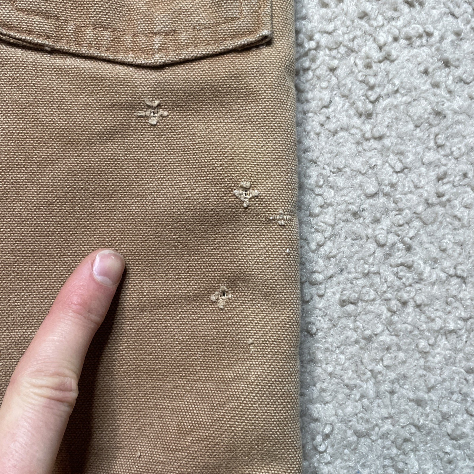 Carhartt B157 Pants Mens 32x30 Double Knee Brown Insulated Sherpa Work thumbnail 17