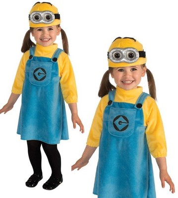 Mädchen Minions Despicable Me Spaß TV Film Cartoon Kleid Kostüm Lizenziert