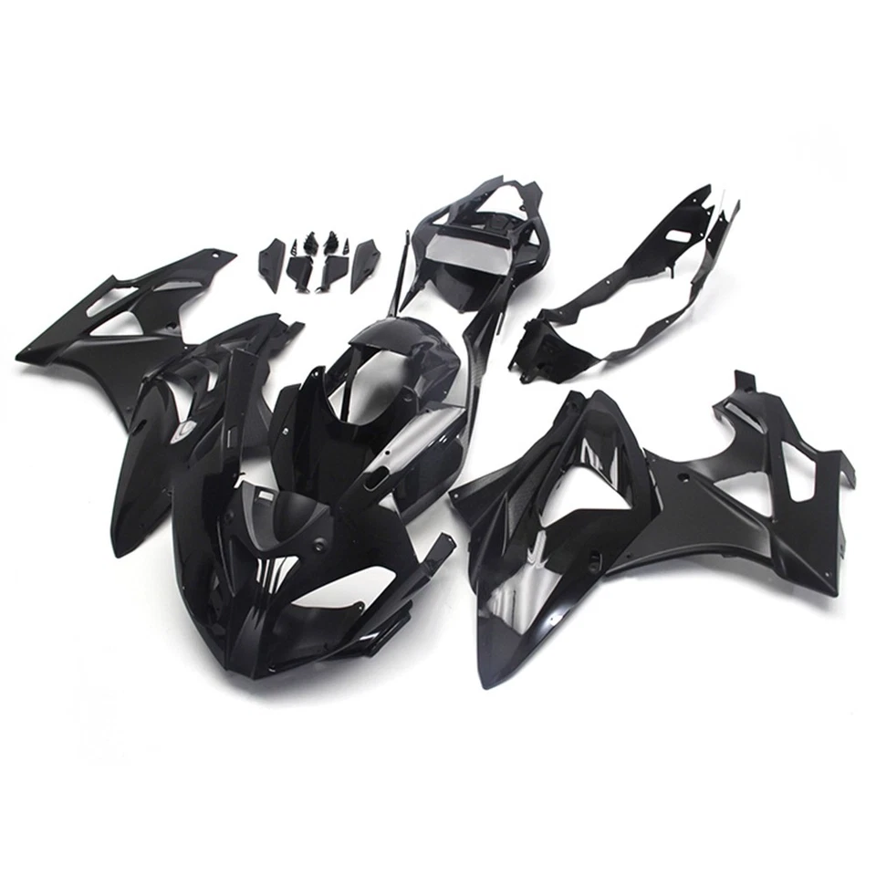 Kit de carenado negro para BMW S1000RR 2011 2012 2013 2014 carrocería de inyección de plástico Foto 3 de 4