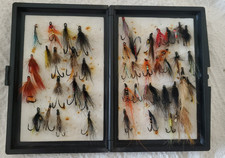 Salmon flies in boxes