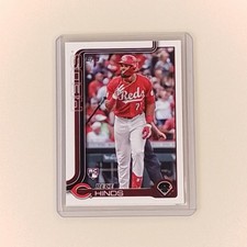 2025 Topps Series 1 - Rece Hinds #217 (RC) Cincinnati Reds Baseball Card MLB 