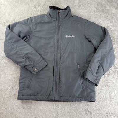 Columbia Jacket Mens Medium Gray Northern Voyage 2.0 Fleece Lined Hiking