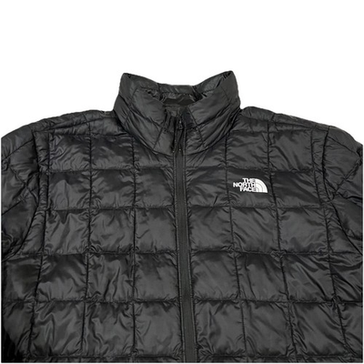 #ad The North Face Thermoball Packable Quilted Full Zip Puffer Jacket Black Mens L $65.00