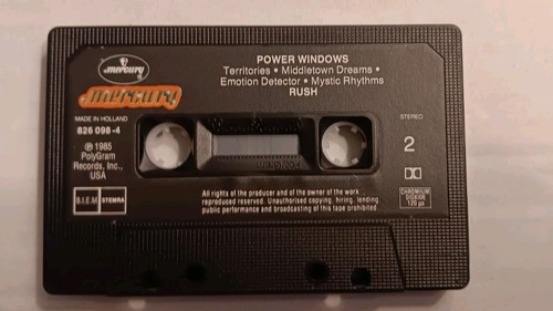 π΅ Rush - Power Windows (1985) Cassette Tape - Prog Rock - NM - Tested β
- Picture 6 of 9
