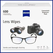Zeiss Lens Cleaning Wipes 80–600 Ct Pre-Moistened for Glasses Camera Screens