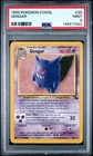 1999 POKEMON FOSSIL #20 GENGAR PSA 9