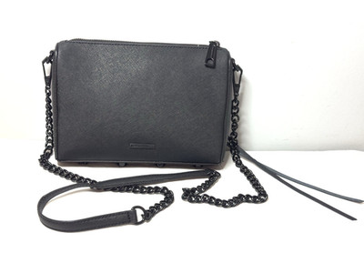 Rebecca Minkoff Avery Black Leather Crossbody Bag