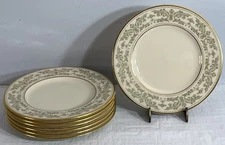 Set Of 6 Lenox China Noblesse Bread Butter Dessert Plates 6 3/8 Inch