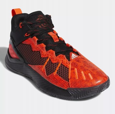 UK Größe 7,5 Adidas D Rose Son of Chi Basketball Mode Turnschuhe Rot Schwarz RAR