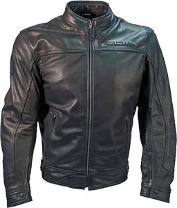 Richa Cafe Leather Jacket - Black