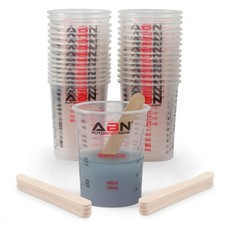 ABN Resin Supplies - 50pk 20oz Auto Paint Measuring Cups and Mixing Sticks