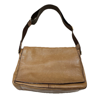 COACH BLEECKER LEGACY LEATHER COURIER BAG BRASS CIGAR F71070