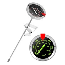 Glow-in-The-Dark Candy Thermometer Waterproof - 9" Deep Fry Candy Thermometer