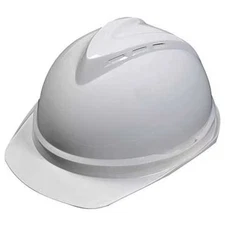 Msa Safety Hard Hat, V-Gard 500, Polyethylene, 6 Point Ratchet, Type 1, Class C,