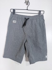 BNWT Hurley Kids Boys Stretch Casual Hybrid Pull On Shorts Gray Sz L 12-13