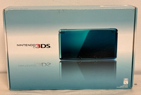 Nintendo 3DS Aqua Blue - In Original Box W/ Stylus, Charger, Accessories
