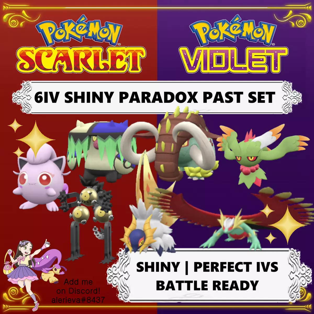 Pokemon Scarlet & Violet Shiny Pokemon 6IV