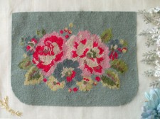 Beautiful Floral Bloosom Completed Needlepoint Canvas For bag