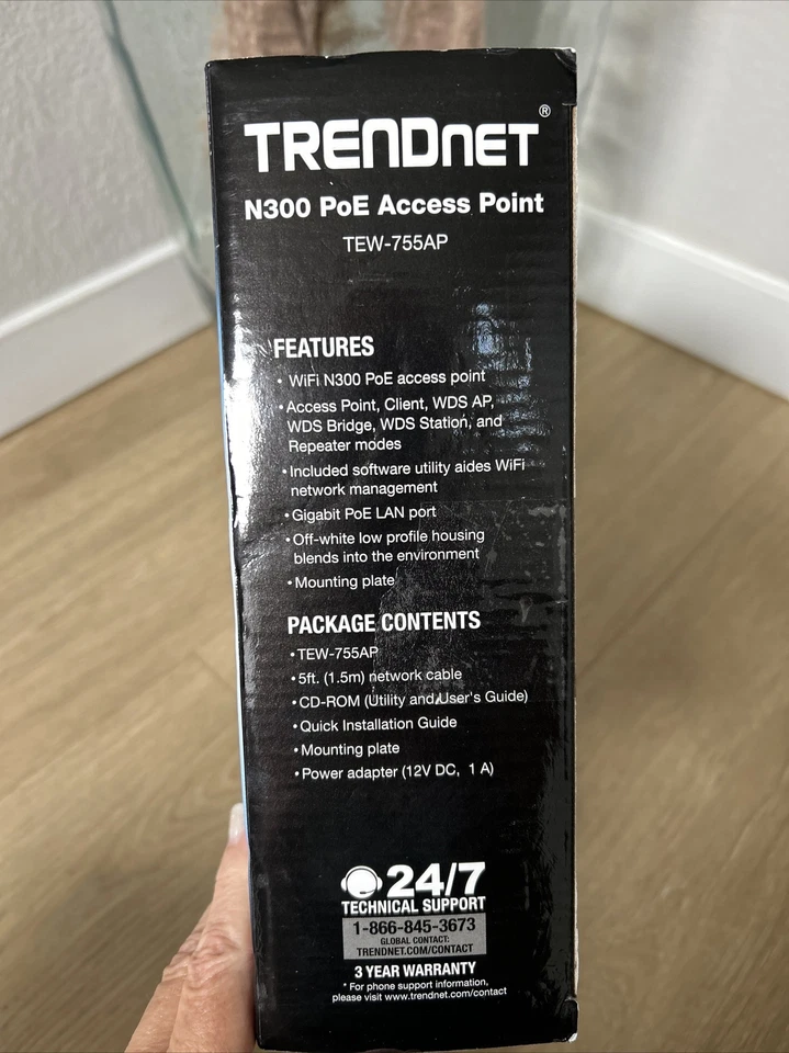 TRENDnet TEW-755AP N300 PoE Access Point with Software Controller v1.0R NEW - Image 2 of 4
